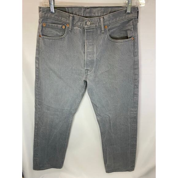 Levi’s 501 XX Button Fly Light Grey Jeans 34X34 - Picture 1 of 9